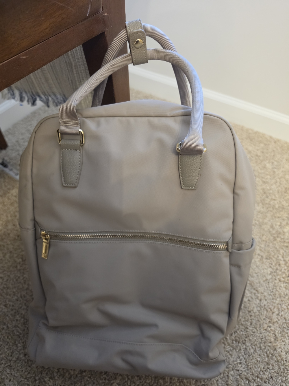 Taupe Women's Lightweight Laptop Commuter Bag